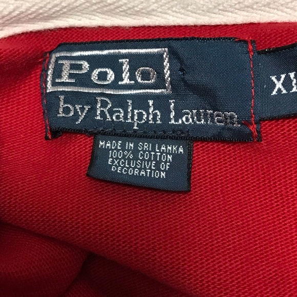 Vintage 90s Polo Rugby Shirt XL Men’s 100% Cotton - Picture 2 of 7